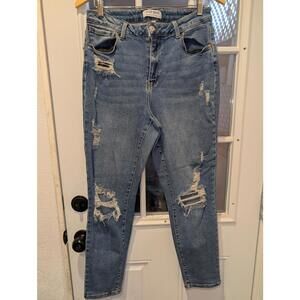 Wax Jean Distressed Skinny Jeans‎ - Size 14 0141